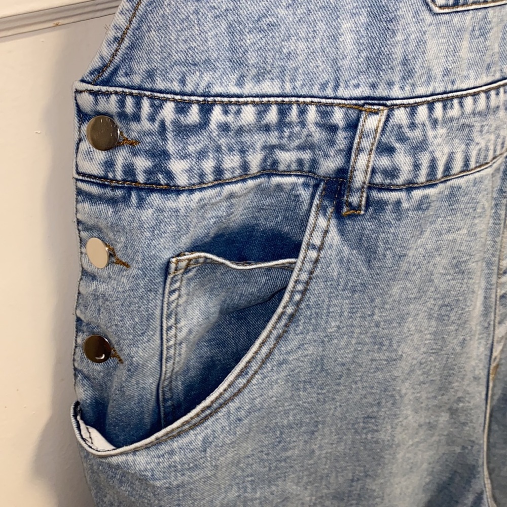 SHEIN Curve 2XL Washout Overalls - Picture 11 of 15